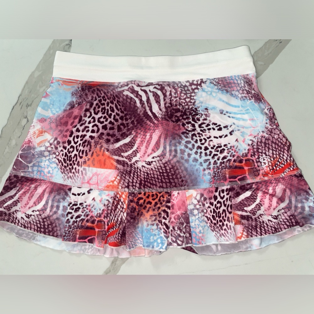 Cool leopard pattern tennis skirt
